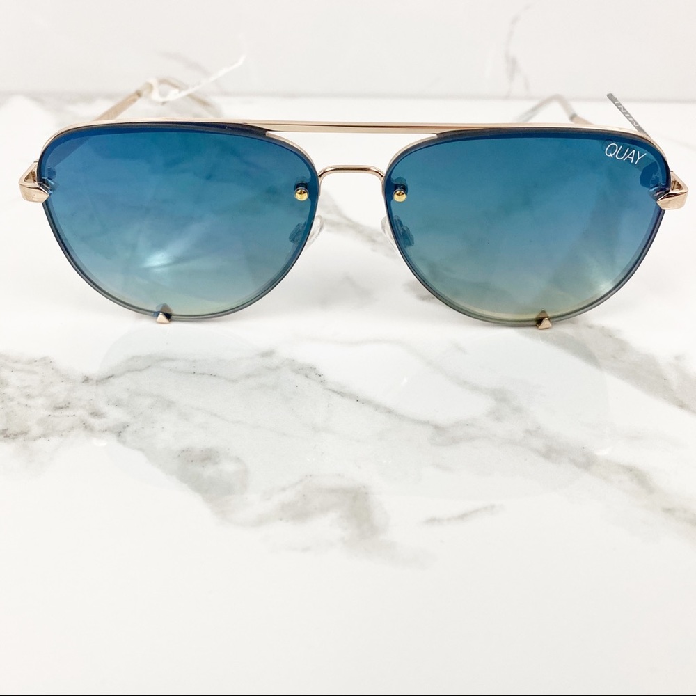 Quay Australia High Key mini rimless sunglasses - Picture 3 of 8